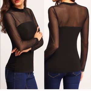 NWOT MESH BLOUSE ❤️💋